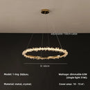 Axyaa Gold Metal LED Chandelier for Modern Home Decor
