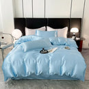 Axyaa Ice Silk Quilt Cover & Pillowcase Set - Summer Smoothness, Naked Sleep Quality