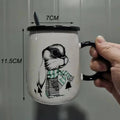 Axyaa Cartoon Ceramics Mug: Cute Coffee Milk Tea Cup Drinkware Gift