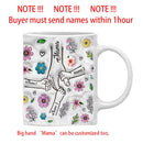 Axyaa 3D Flowers Name Mug for Mother's Day Gifts