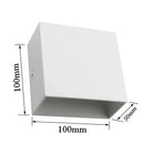 Axyaa 6W LED Wall Sconces 2Pack: Modern Up Down Wall Mount Lights for Living Room