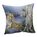 Axyaa Wildlife Animals Cushion Covers 45X45CM Wolf Fox Tiger Christmas Cats Girls
