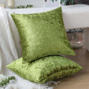 Axyaa Green Velvet Cushion Covers - Pack of 2