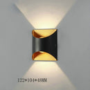 Axyaa Outdoor LED Wall Sconces, Waterproof Modern Wall Light for Balcony, Villa, Courtyard