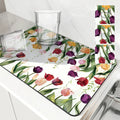 Axyaa Square Anti-slip Absorbing Dry Mat for Dishes and Cups
