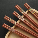 Axyaa Cherry Wood Chopsticks - Non-slip Creative Tableware for Daily Sushi