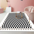 Axyaa Soft Crystal Fleece Area Rug | Elegant Anti-Slip Living Room Carpet
