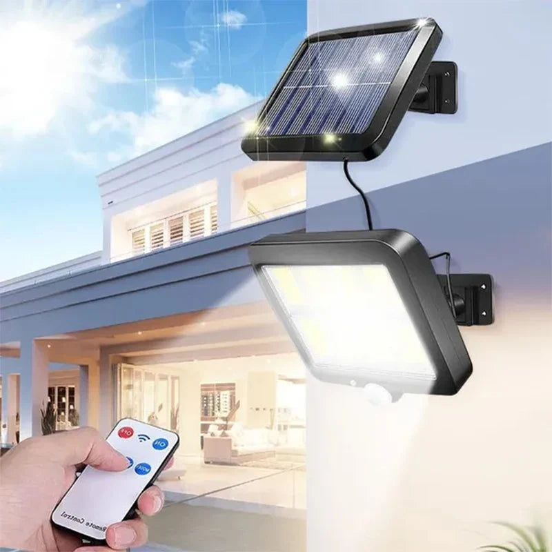 Axyaa Solar Split Wall Light: Waterproof Motion Sensor Garden Security Lamp