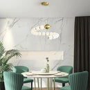 Axya Minimalist LED Chandelier for Living Room Bedroom Study Dining Table