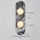 Axyaa Patterned Ceramic LED Wall Lamps - Mid Century Modern Living Room Fixtures
