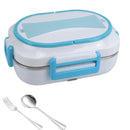 Axyaa Electric Heating Lunch Box 1L Warmer Container 110V 220V 24V 12V