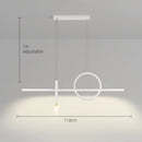 Axyaa Nordic Strip Pendant Lamp | Minimalist Modern Chandelier for Dining Room & Bar Counter
