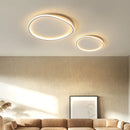 Axyaa Modern Ceiling Lights - Circular Warm LED Bedroom Fixtures