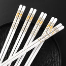 Axyaa Ceramic Chopsticks Set: Anti Mold, Drop, Slip - High-end Chinese Tableware