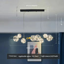 Axyaa Nordic Starry Chandelier: Modern Magic Beans Pendant Light for Living Room, Restaurant & Bedroom