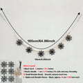 Axyaa Halloween Spiderweb Wood Bead Garland Wall Hanging for Home & Party Decor