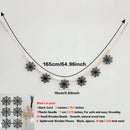 Axyaa Halloween Spiderweb Wood Bead Garland Wall Hanging for Home & Party Decor