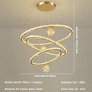 Axyaa Modern LED Pendant Lights | Luxury Foyer Chandelier for Villa Stairs