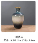 Axyaa Vintage Kiln Glaze Ceramic Small Vase Ornaments
