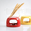 Axyaa Chocolate Chafing Dish Cup Glass Bowl Cheese Melting Pot Heating Mug