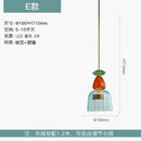 Axyaa Macaron Glass Chandelier: Modern Creative Light Shade for Restaurant, Bar, or Store