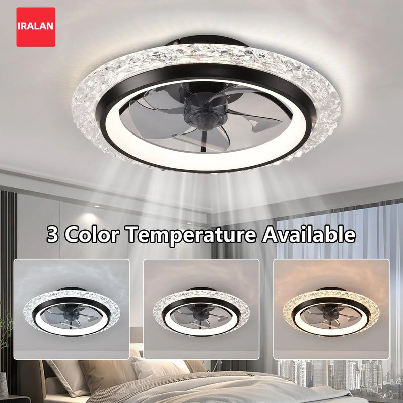 Axyaa Ceiling Fan with Remote Control, 6 Wind Speeds & Modern Design