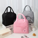Axyaa Insulated Lunch Bag - Aluminum Foil Portable Handbag for Office Workers & Kids.