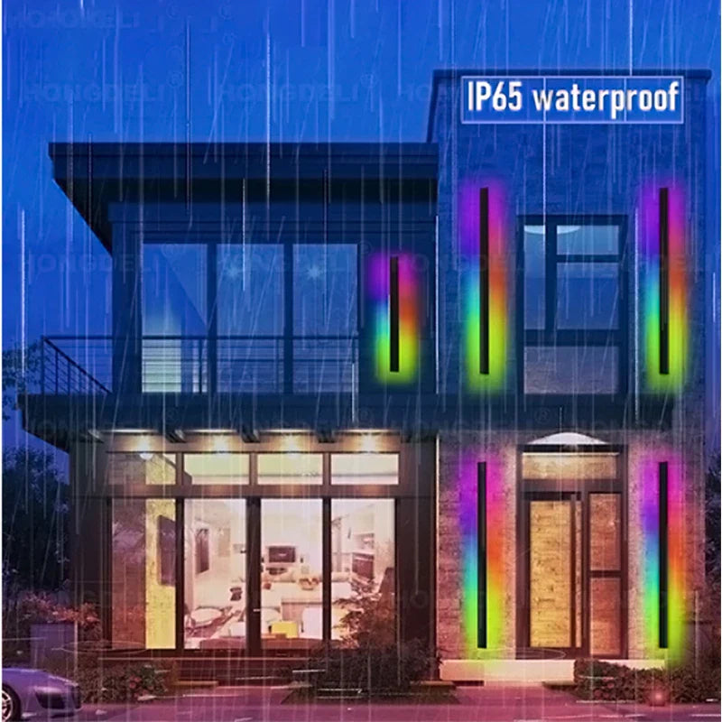 Axyaa RGB Tall Outdoor Christmas Decoration Light with Remote Control