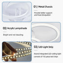 Axyaa LED Ceiling Light with Remote Control Dimming - Acrylic Chandelier for Home Decor