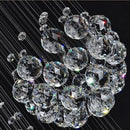 Axyaa Modern Crystal LED Chandelier for Large Villa, Hotel, Kitchen & Staircase