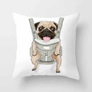 Cute Pug Bulldog Pillowcase for Living Room Decor - Axyaa Home Decor