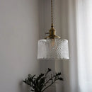 Axyaa Green Glass Pendant Light Chandelier, Nordic LED Hanging Lamp for Home Decor
