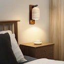 Axyaa Yellow Travertine LED Wall Sconce - Mid Century Modern Button Switch Stair Light