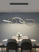 Axyaa Light Luxury Lamp Modern Stainless Steel Bar Island Restaurant Décor