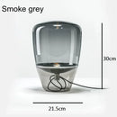 Axyaa Glass Table Lamp: Czech Designer Desk Light for Bedroom, Study, Living Room