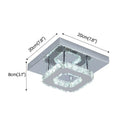 Axyaa Crystal LED Ceiling Chandelier for Modern Home Decor Lighting