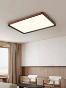Axyaa Walnut LED Ceiling Lamp for Modern Living Room Dining Bedroom Study