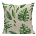 Axyaa Tree Green Cushion Cover: Green Decorative Flower Sofa Car Pillow