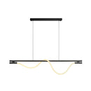 Axyaa Nordic Minimalist Metal Black Chandelier Bar Office Indoor Lighting