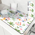 Axyaa Cartoon Building Kitchen Drying Mat