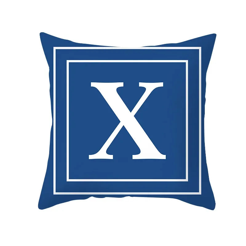 Axyaa Alphabet Initials Cushion Cover Set - Stylish Home Decor 45x45cm