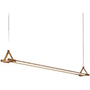 Axyaa Brass Pendant Light: Modern Minimalist Dining Table Lamp