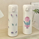 Axyaa Flower Style Stainless Steel Thermal Cup - Leak-Proof Travel Mug