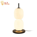 Axyaa Double-head Glass Gourd Table Lamp Marble Base - Modern LED Indoor Lighting
