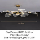 Axyaa Lotus Leaf Design LED Ceiling Light for Home Decor & Lighting Fixtures