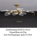 Axyaa Lotus Leaf Design LED Ceiling Light for Home Decor and Lighting Fixtures