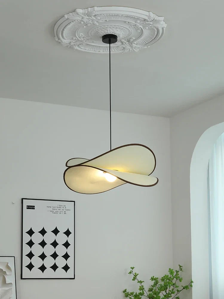 Axyaa Wabi Sabi Cloth Ceiling Lamp LED Chandelier for Living Room and Kitchen Island