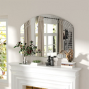 Axyaa Arched Beveled Glass Wall Mirror 100 x 70cm for Entry Living Room Decor