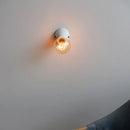 Axyaa LED Bathroom Wall Lamp White Black Glass Nordic Bedside Light