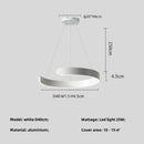Axyaa Modern Ring LED Chandelier for Living Dining Room Pendant Light
